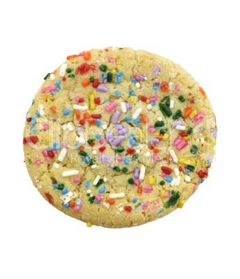 Sugar Cookie With Colorful Sprinkles