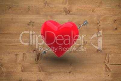 Composite image of red heart Composite image of red heart