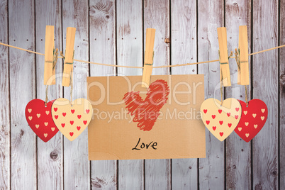 Composite image of love heart Composite image of love heart