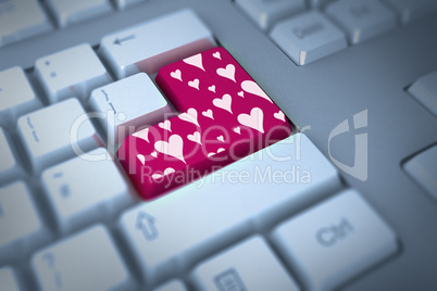 Composite image of valentines day pattern