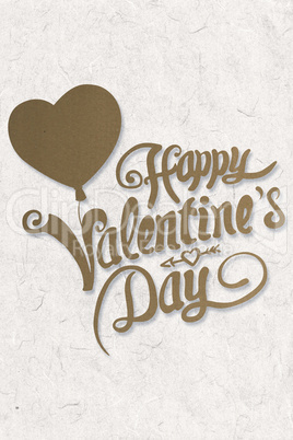 Composite image of cute valentines message