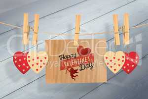 Composite image of happy valentines day