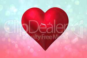 Composite image of red heart