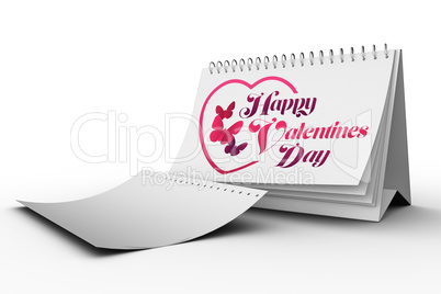 Composite image of valentines message