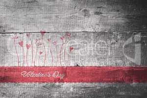 Composite image of valentines graphic