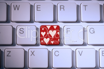 Composite image of valentines day pattern Composite image of valentines day pattern