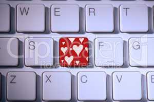 Composite image of valentines day pattern