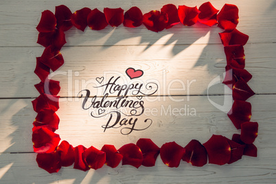 Composite image of happy valentines day