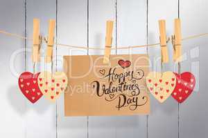 Composite image of happy valentines day