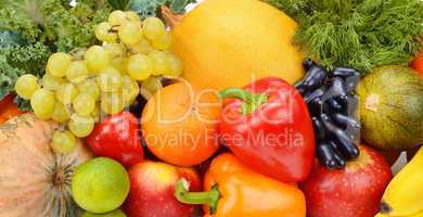 background of fruits and vegetables