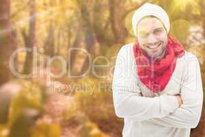 Composite image of handsome hipster