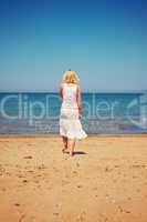 Summer holidays woman on beach