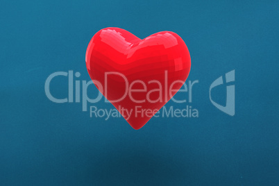 Red heart shaped balloon