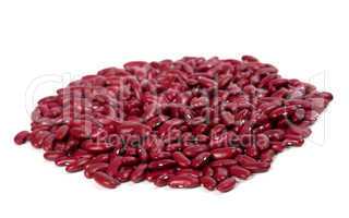 Red beans isolated on white background