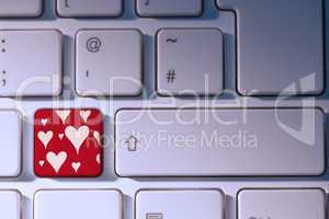 Composite image of valentines day pattern