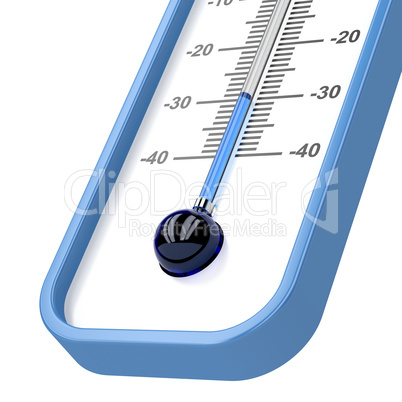 Close-up of mercury thermometer