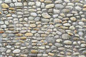 Walking path lined with stones