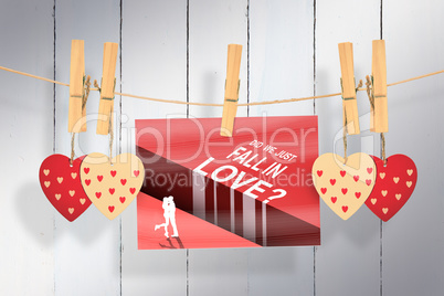 Composite image of valentines day greeting