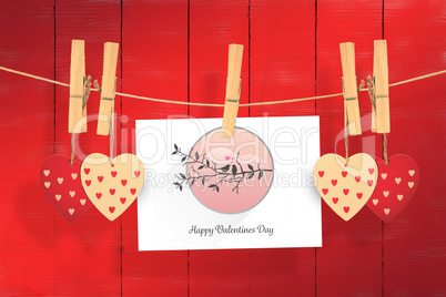 Composite image of cute valentines message