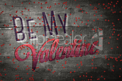 Composite image of red love hearts