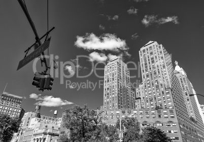 Union Square buildings in New York