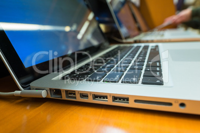 Row of laptops