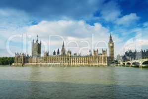 Magnificence of Westminster Bridge and Houses of Parliament, Lon