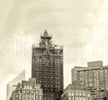 Midtown Manhattan skyline, New York City in summer season