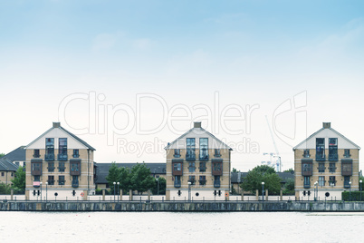 Old buildings along the river