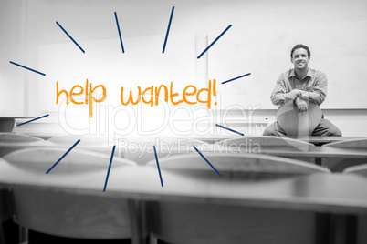 Help wanted against lecturer sitting in lecture hall