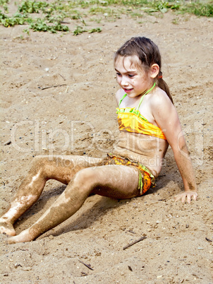 Girl on sand