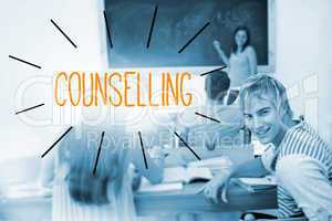 Counselling against students in a classroom