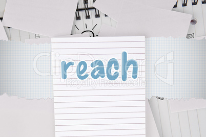 Reach against brainstorm covered by white paper
