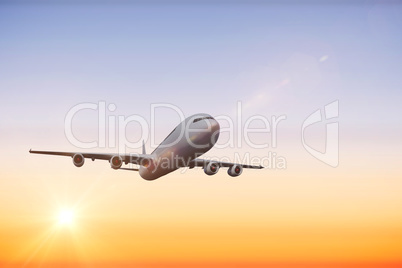 Composite image of graphic airplane