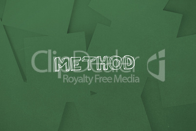 Method against digitally generated green paper strewn