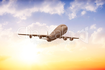 Composite image of graphic airplane