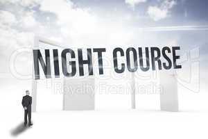 Night course against opening doors in sky