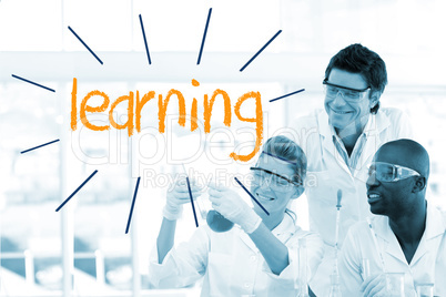 Learning against scientists working in laboratory