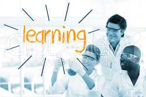 Learning against scientists working in laboratory