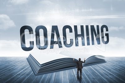 Coaching against open book against sky