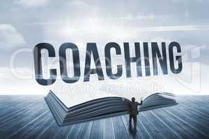 Coaching against open book against sky