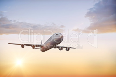 Composite image of graphic airplane