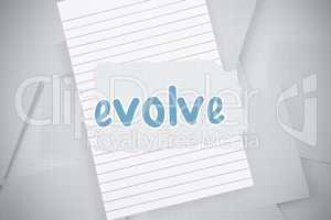 Evolve against digitally generated grid paper strewn