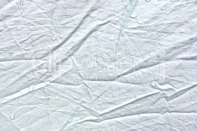 Tent fabric gray with water drops