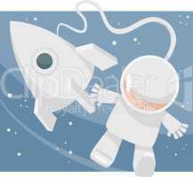 little spaceman cartoon illustration