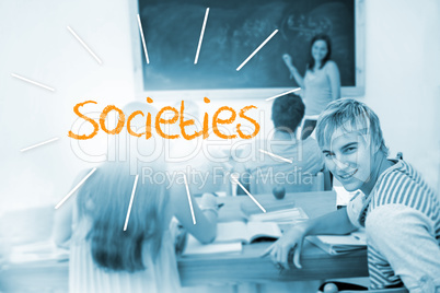 Societies against students in a classroom