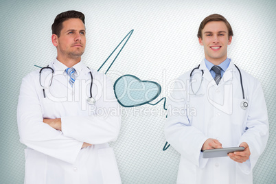 Composite image of medical team