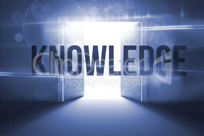 Knowledge against doors opening revealing light