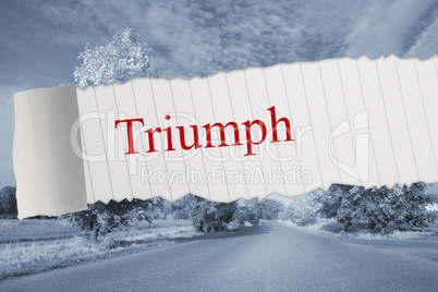 Triumph against warped road