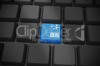 Ideas on black keyboard with blue key